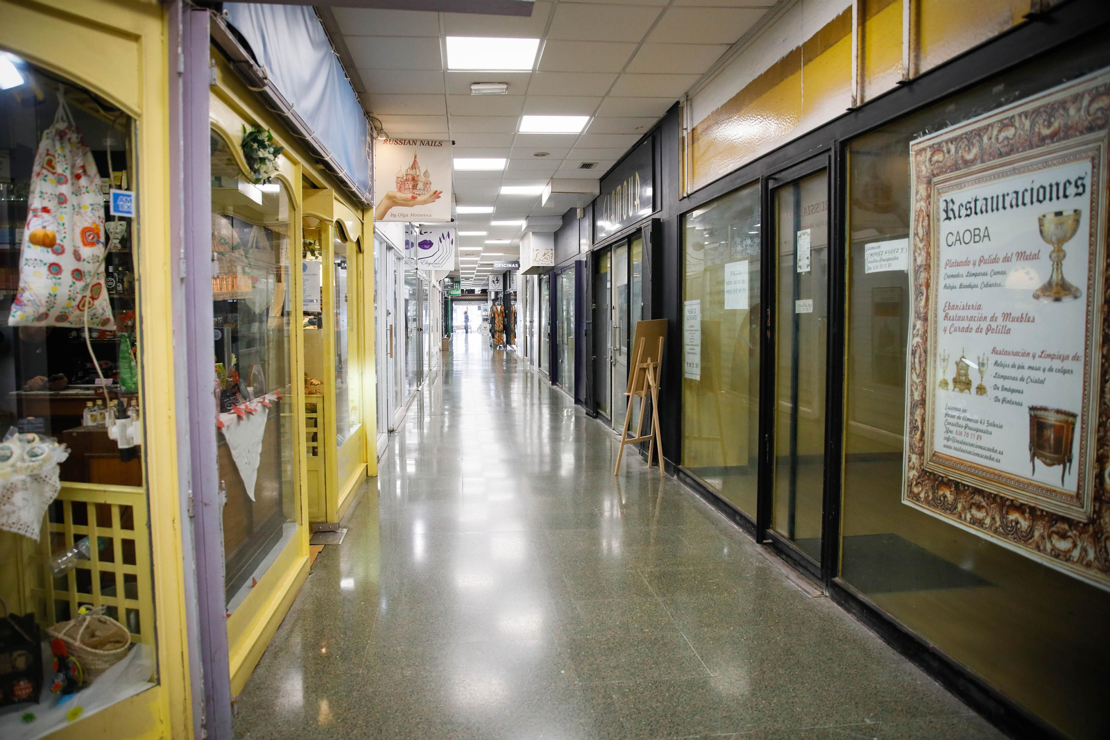 Estas son las imágenes de las galerías comerciales de la ciudad