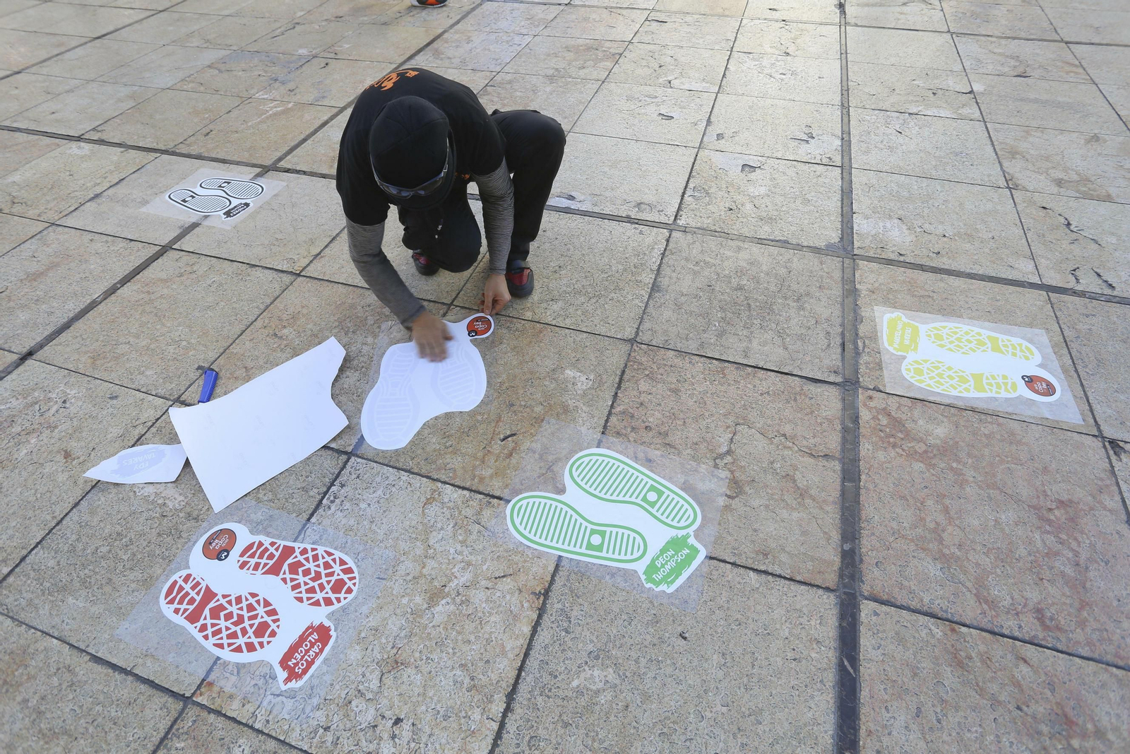 La Copa del Rey ya late en el centro de Málaga