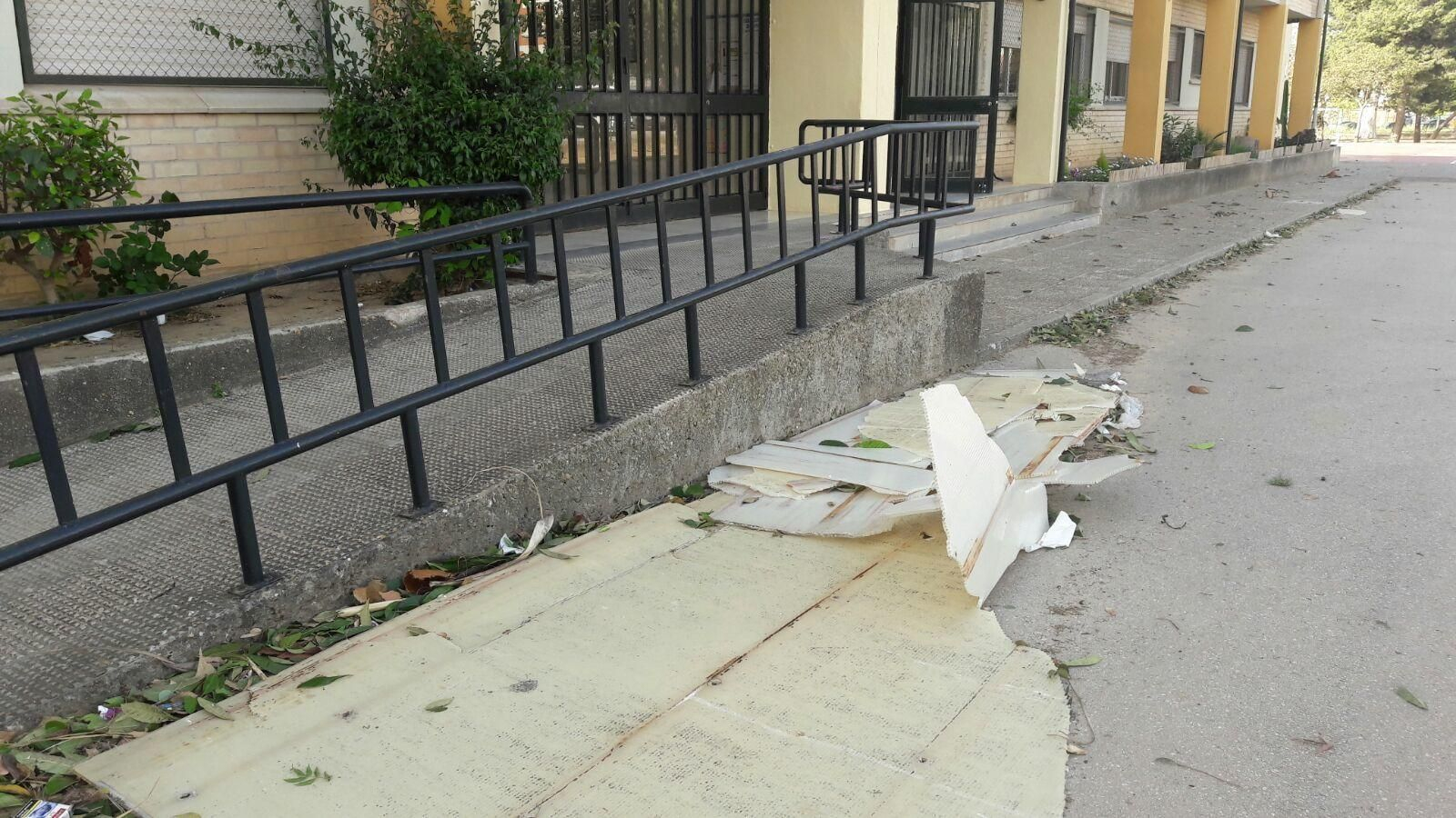 Las imágenes del temporal de viento en Jerez