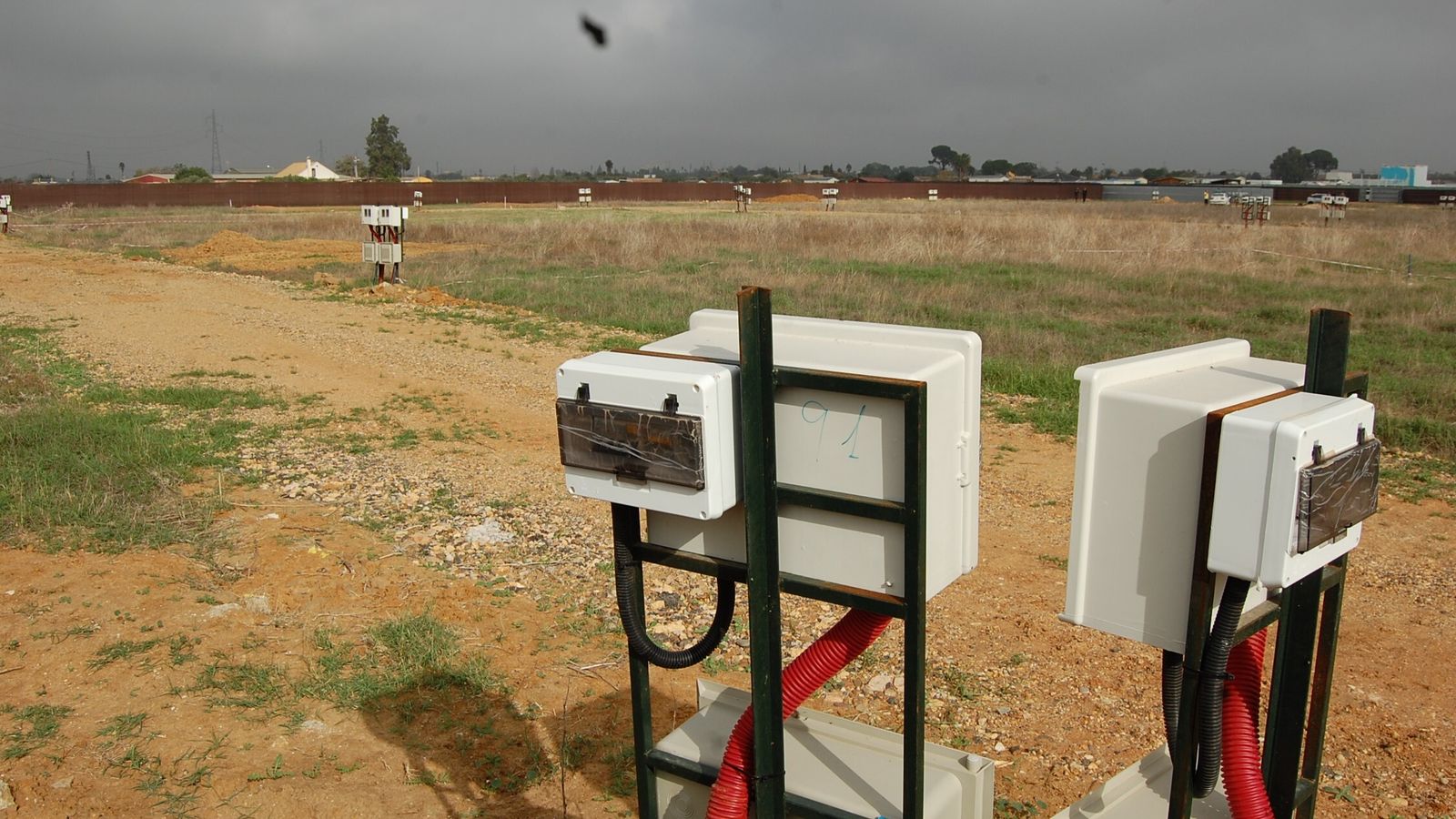 Otra vista de la parcelación detenida en Dos Hermanas.