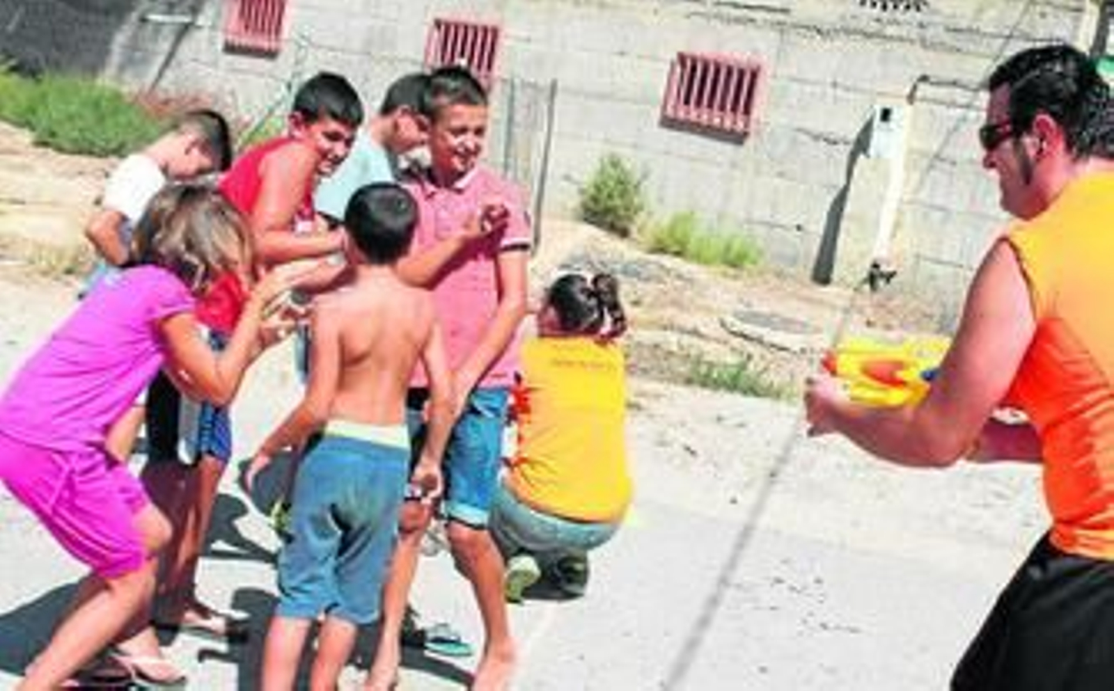 El agua estuvo presente a lo largo de toda la mañana.