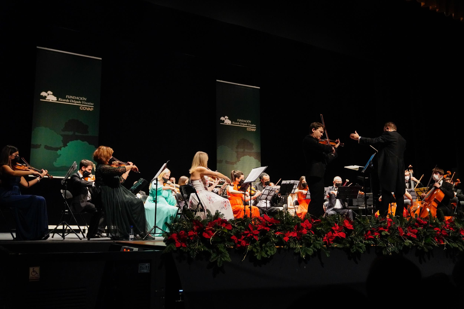 Un momento del concierto en el Teatro El Silo de Pozoblanco.