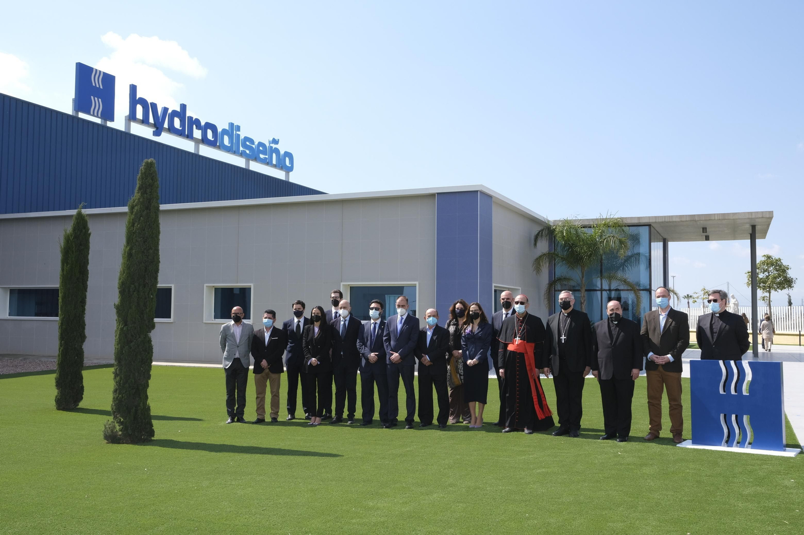 Bendición de las instalaciones de Hydrodiseño, en Huércal Overa (Almería)