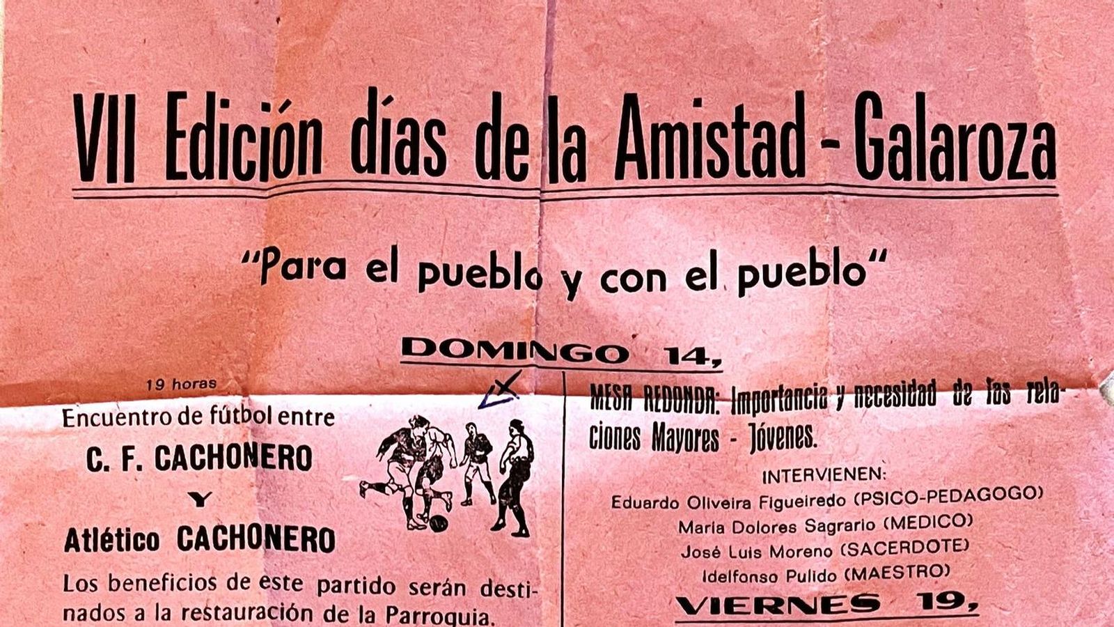 Cartel de los VII Días de la Amistad.