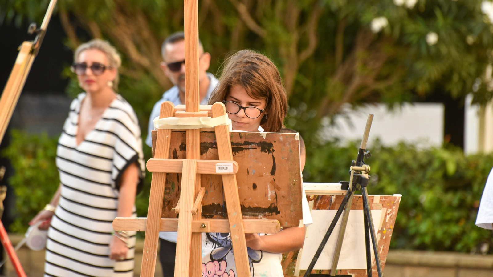 Las fotos del taller de dibujo para niños de la noche en blanco de La Línea