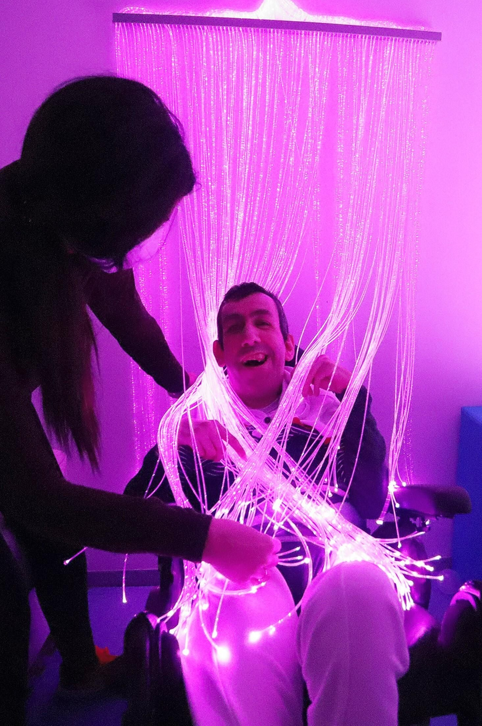 Estimulación sensorial para los afectados por parálisis cerebral.