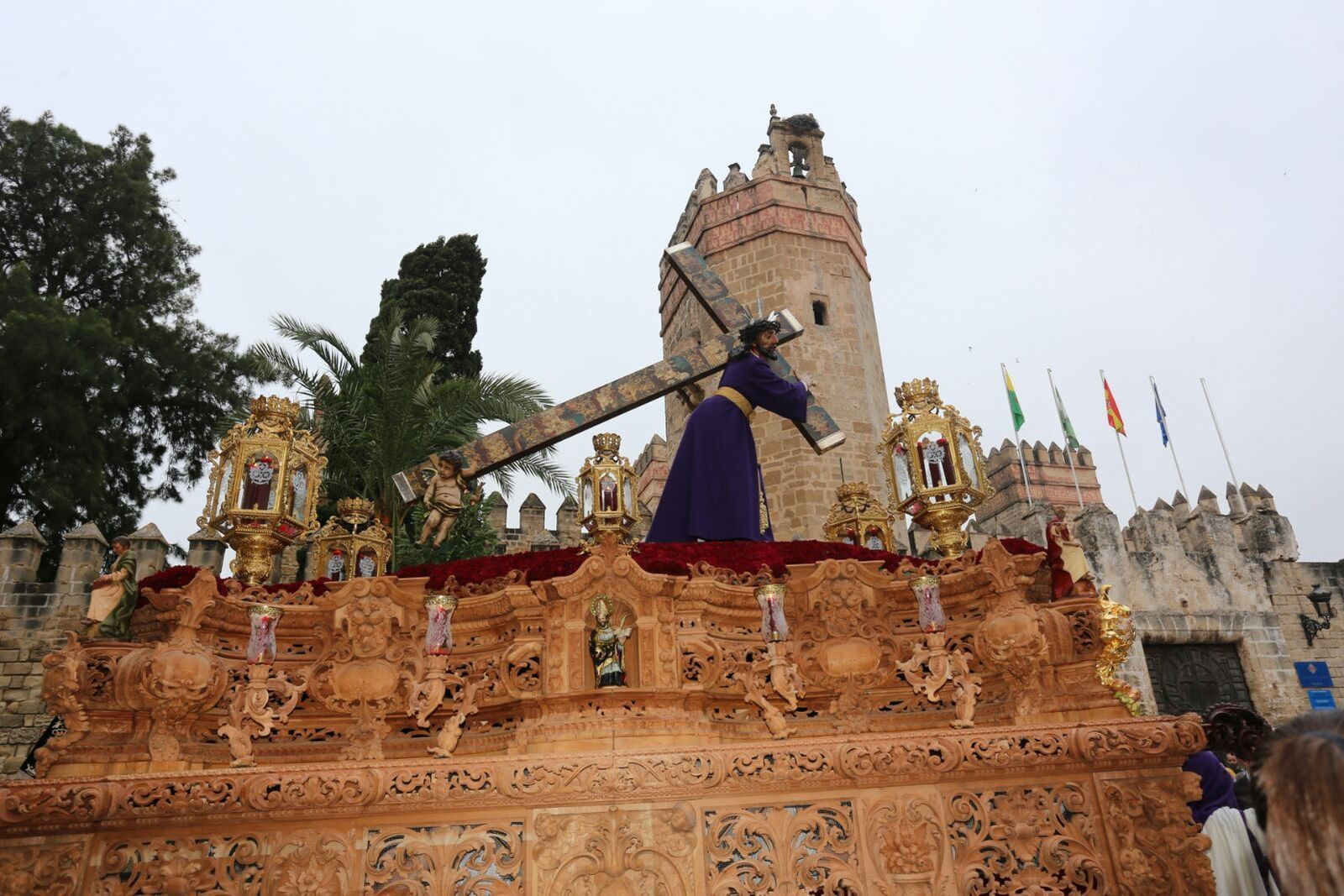 El Nazareno, el año pasado a su paso por el Castillo de San Marcos.
