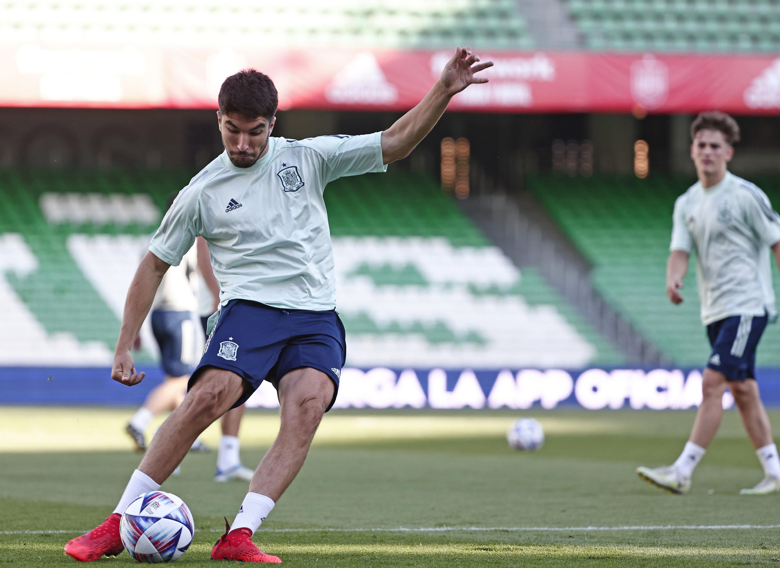 Las imágenes de la selección española en Sevilla