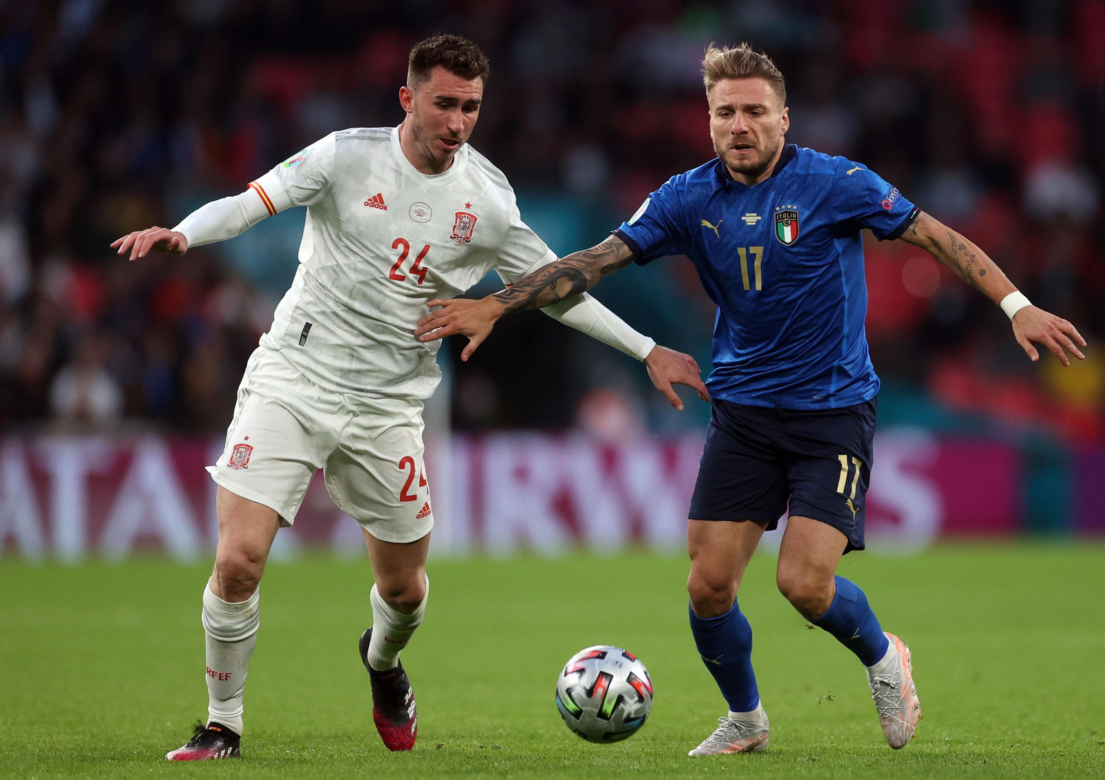 Las imágenes de la semifinal Italia-España de Eurocopa