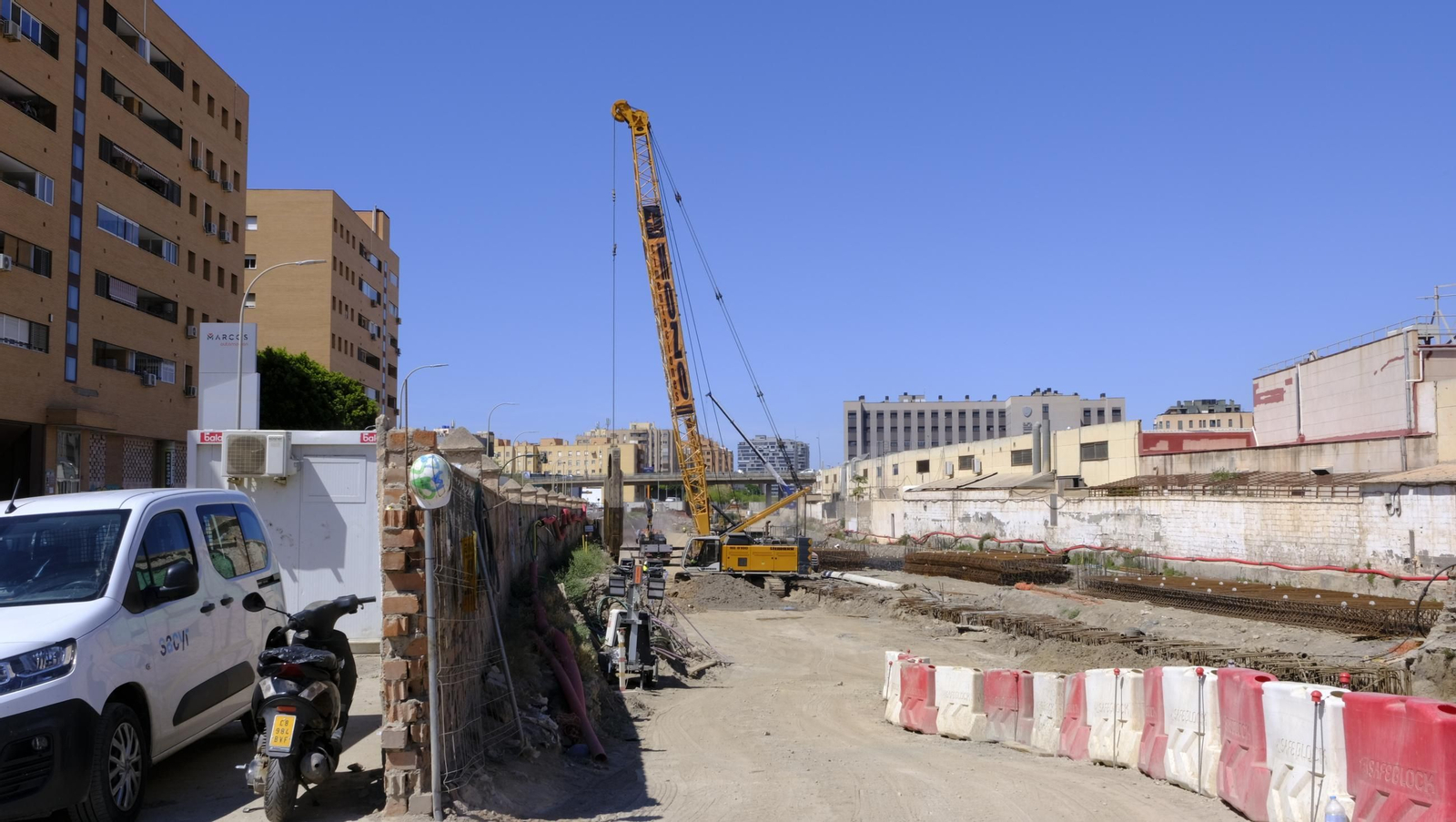 Las obras del soterramiento en Almería, en imágenes