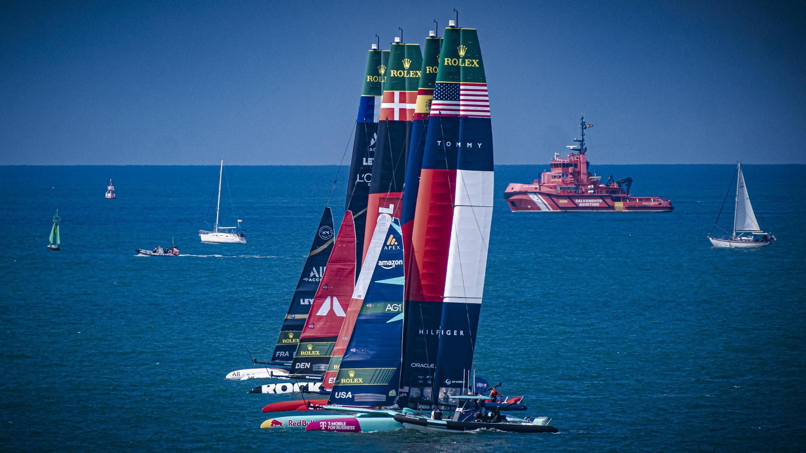 Las imágenes que dejó en Cádiz el domingo de Sail GP