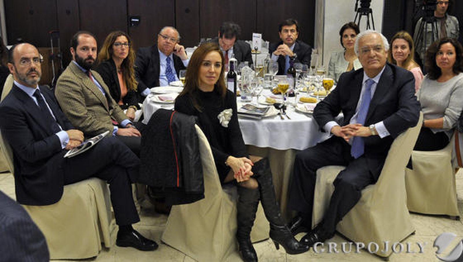 Rosa Santos, José Miguel Caballero, Ramón Rodríguez de la Borbolla, Lola Blanco, Miguel Ángel Tamarit, Juan Moya, Juan Román, Victoria Herrera, Taite Cortés, Dolores Blanco-Morán y Alfonso Pérez de los Santos.

Foto: Manuel Gómez/Juan Carlos Vázquez