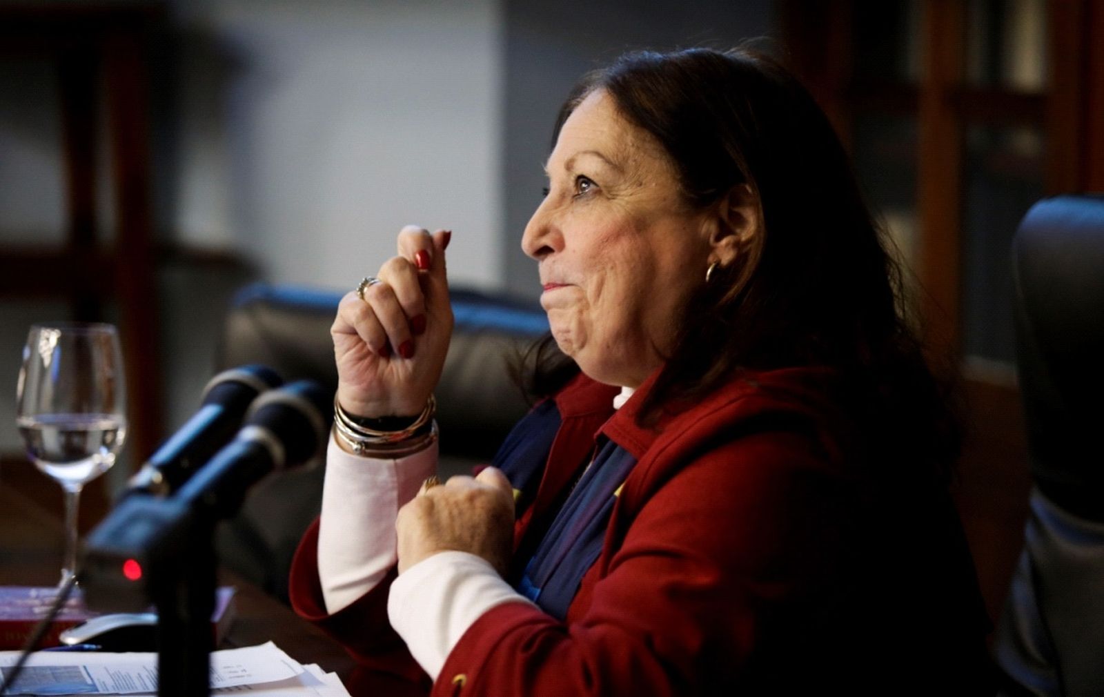 La neoyorquina Muriel Feyner, quien habló sobre el cine taurino en Hollywood.