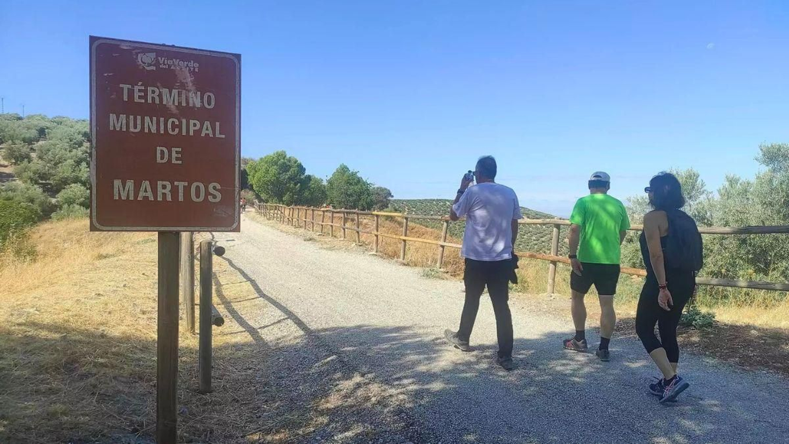 El municipio de Martos es el punto de salida previsto de esta ruta por la Vía Verde del Olivar.