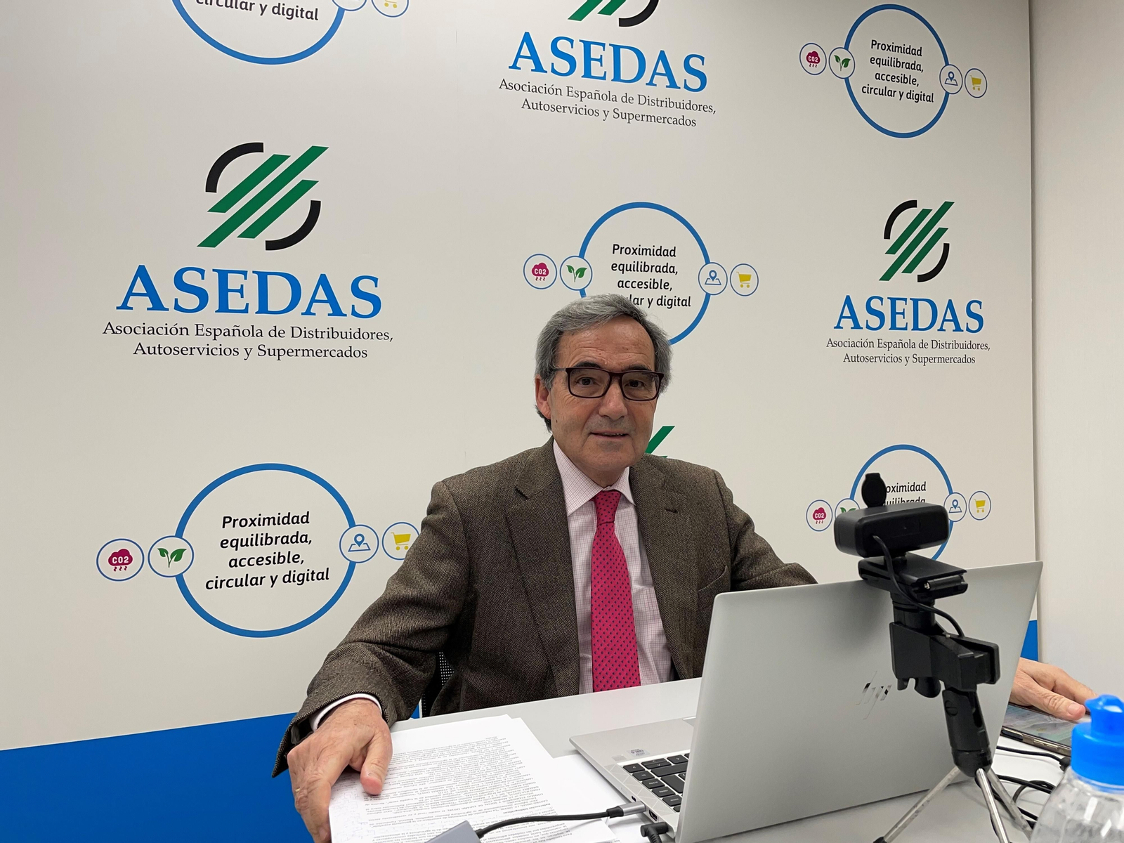 Eduardo Moyano, en videoconferencia.