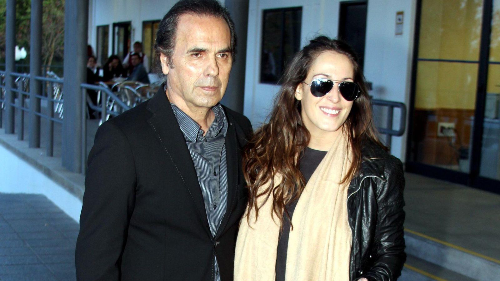 Con su padre, Pepe de Lucía.