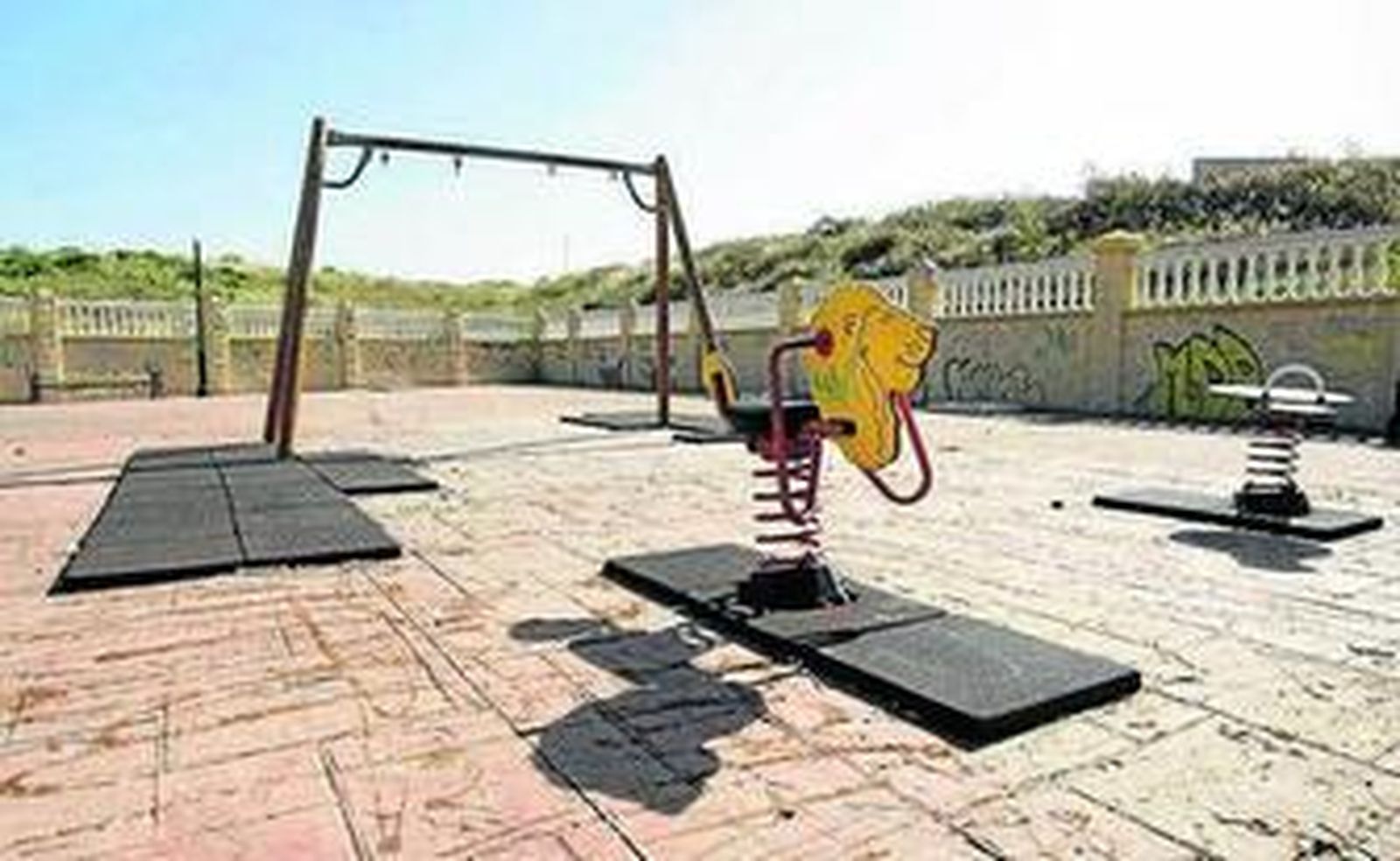 Imagen que presentaba ayer el parque de La Juliana criticado.