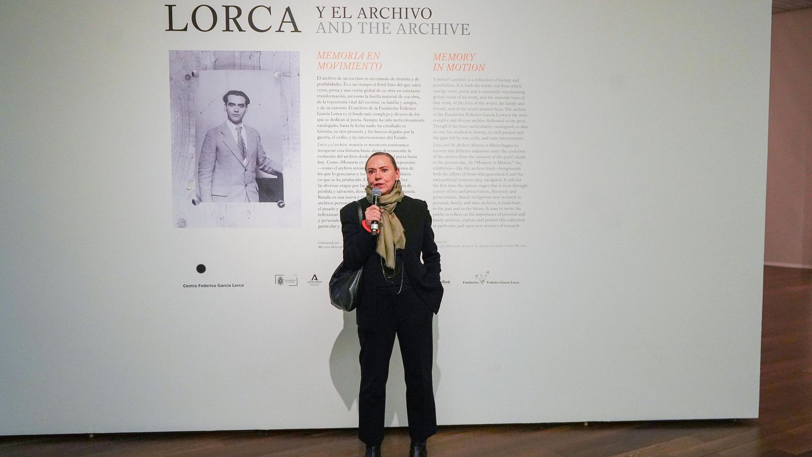 La presidenta de la Fundación, Laura García Lorca