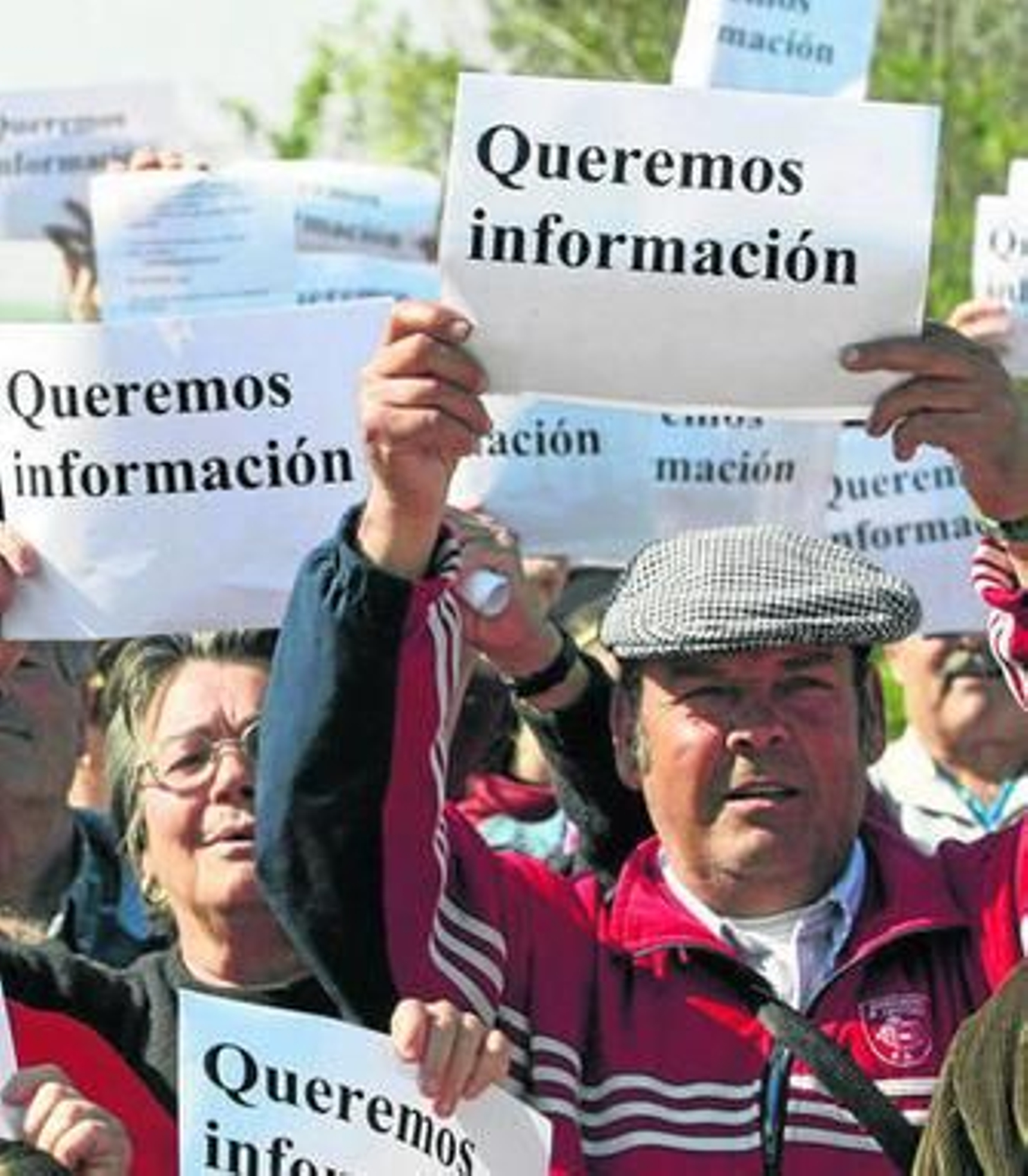 Protesta de parcelistas de la zona de Poniente.