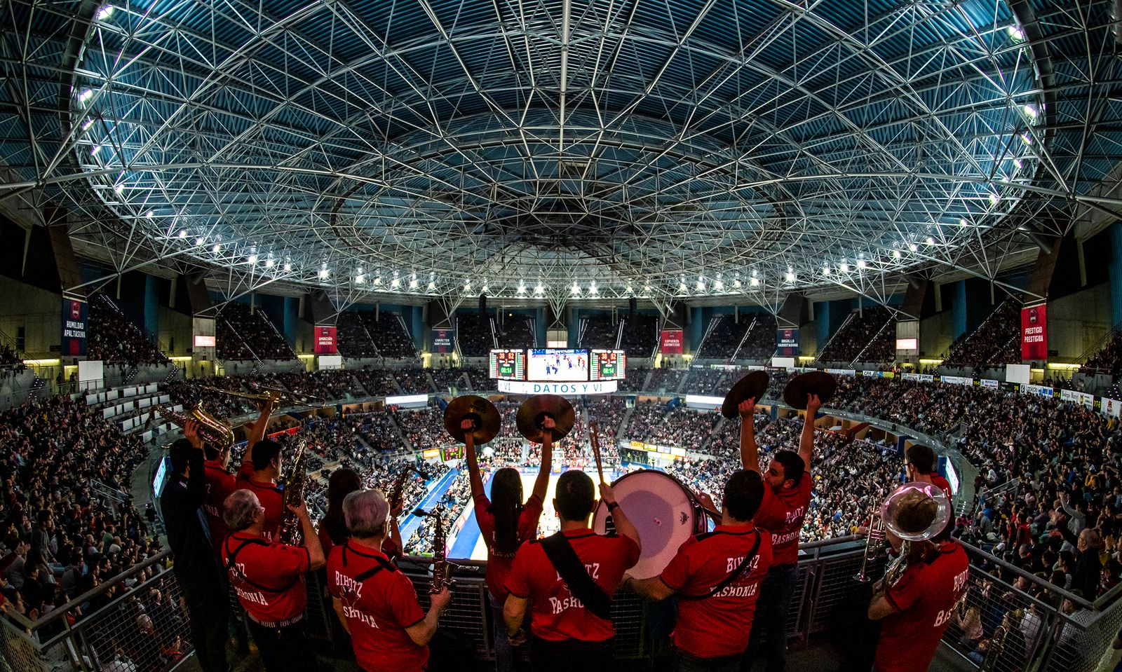La Txaranga del Baskonia en un encuentro.
