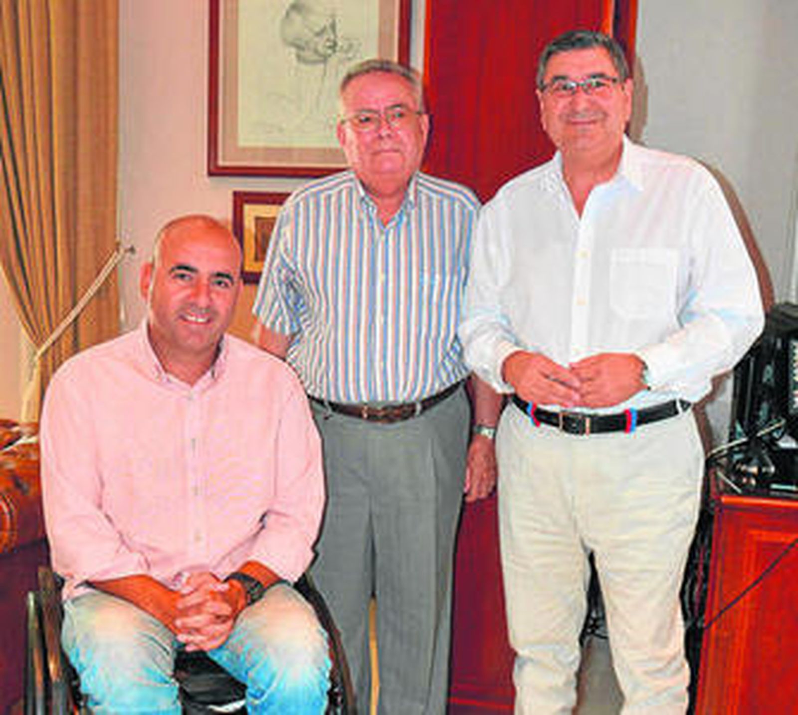 Hijano, Zayas Fernández y Moreno Ferrer, ayer.