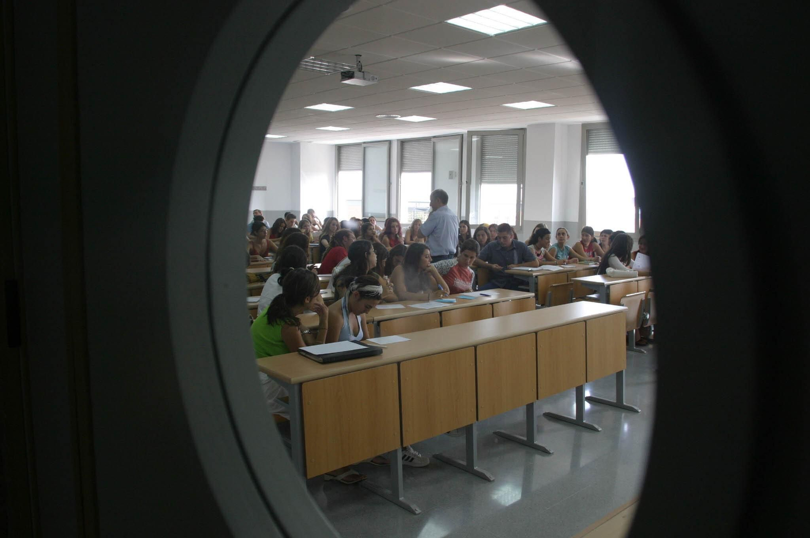 Aula de la Facultad de Comunicación de la Universidad de Sevilla.