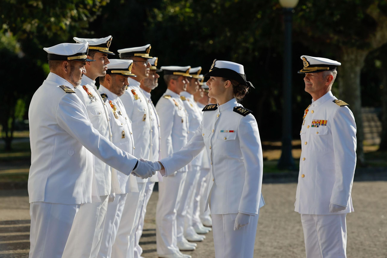 Las fotos del ingreso de la Princesa de Asturias en la Escuela Naval de Marín