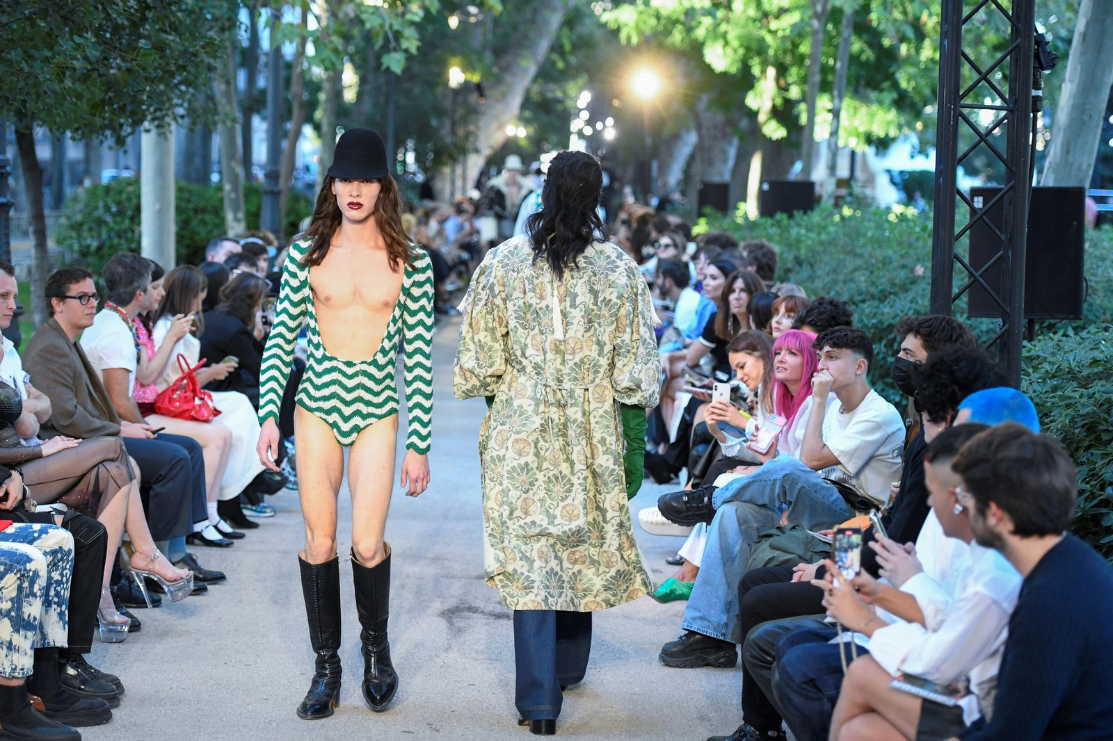 El desfile de Palomo Spain en el Paseo del Prado, en fotografías