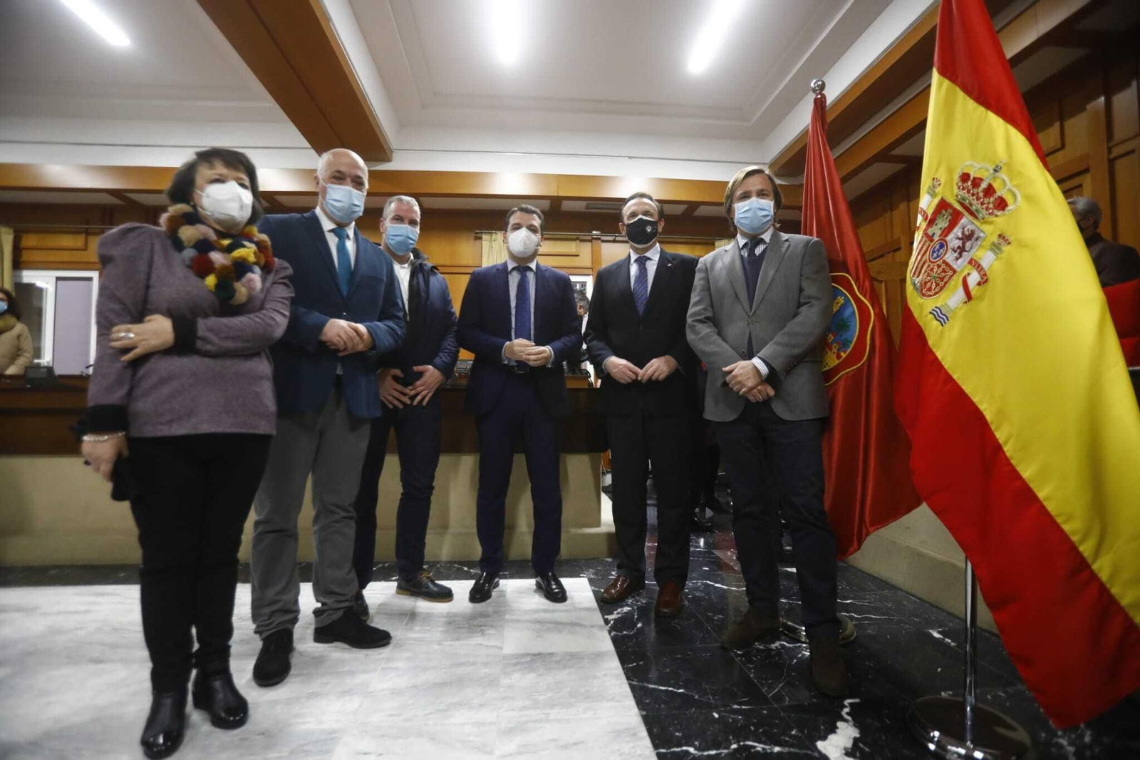 Representantes institucionales en la presentación del proyecto.