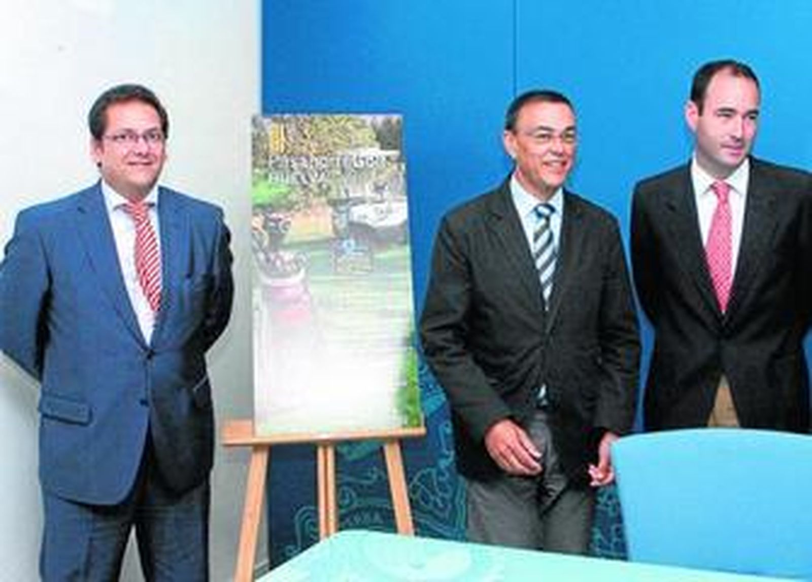 Rafael Bravo, Ignacio Caraballo y Kostka Horno, ayer durante la presentación del torneo en la Diputación.