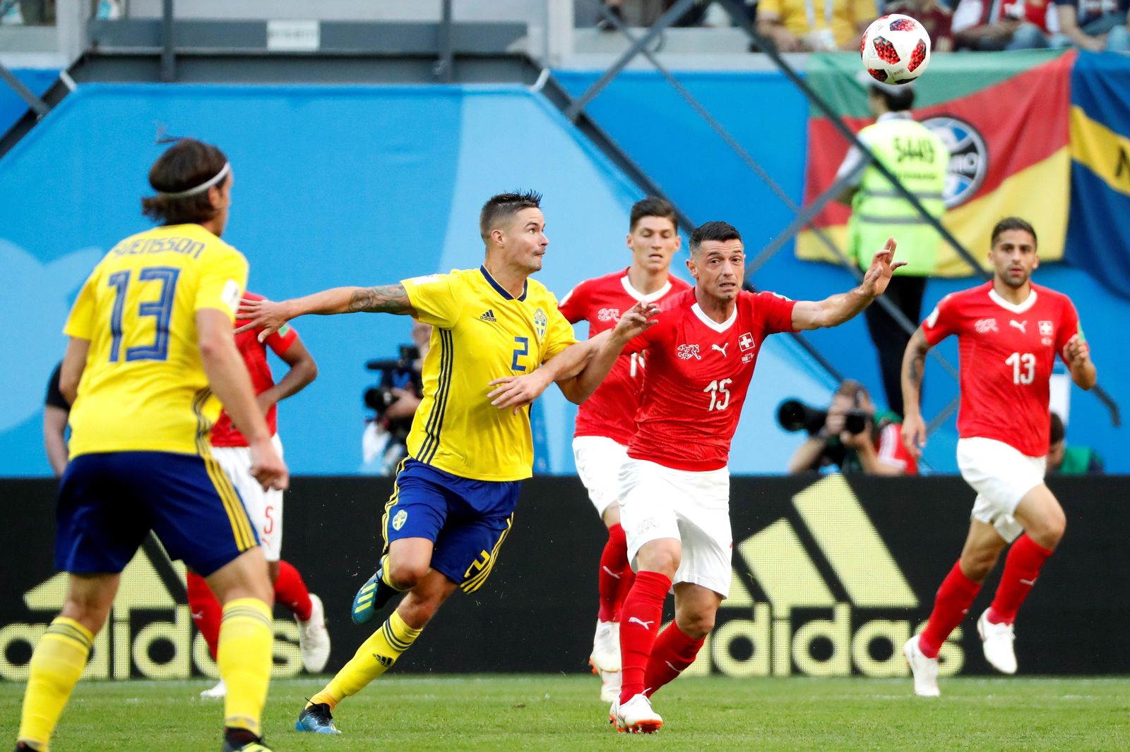Las imágenes del Suecia-Suiza