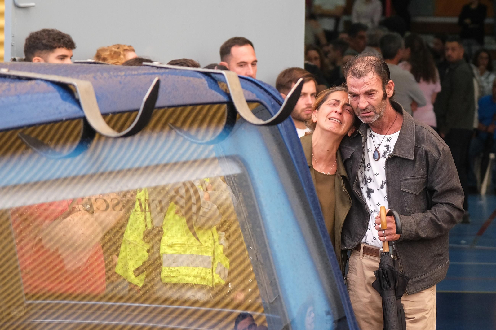 Funeral de la familia fallecida en el incendio de Guillena