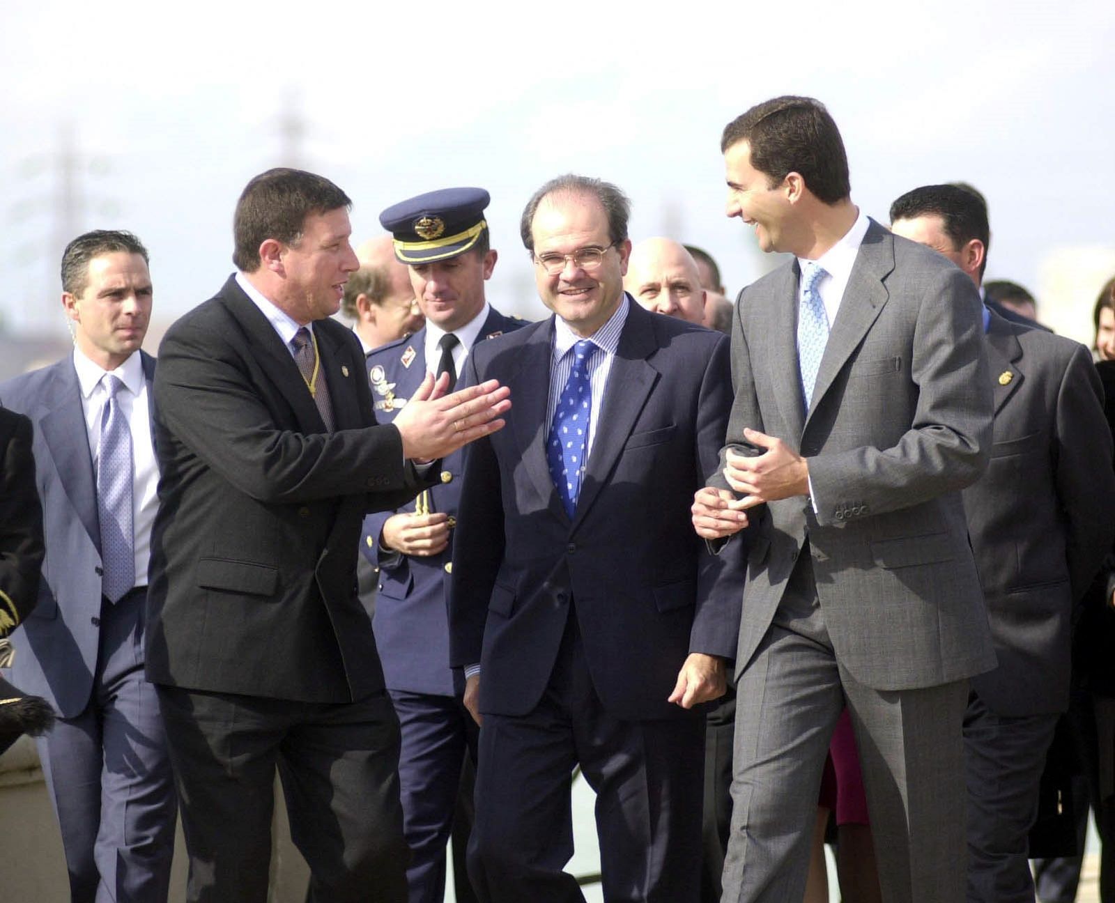 Felipe VI en su última visita a Palos de la Frontera.