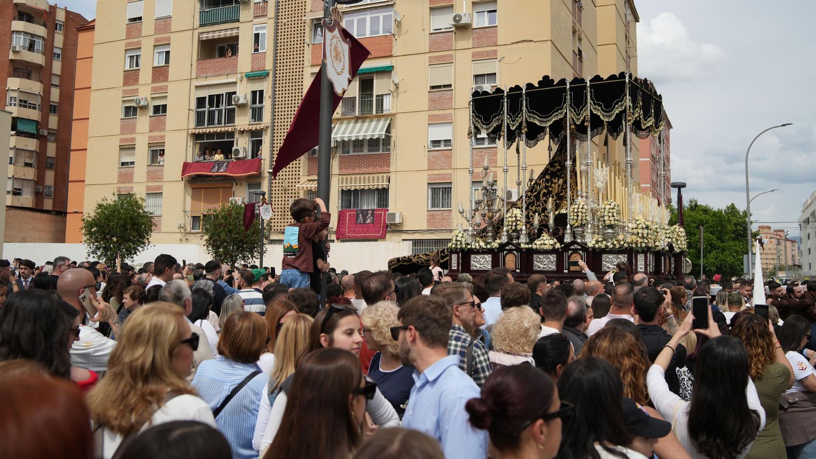 Cofradía de Humildad y Paciencia el Domingo de Ramos en Málaga