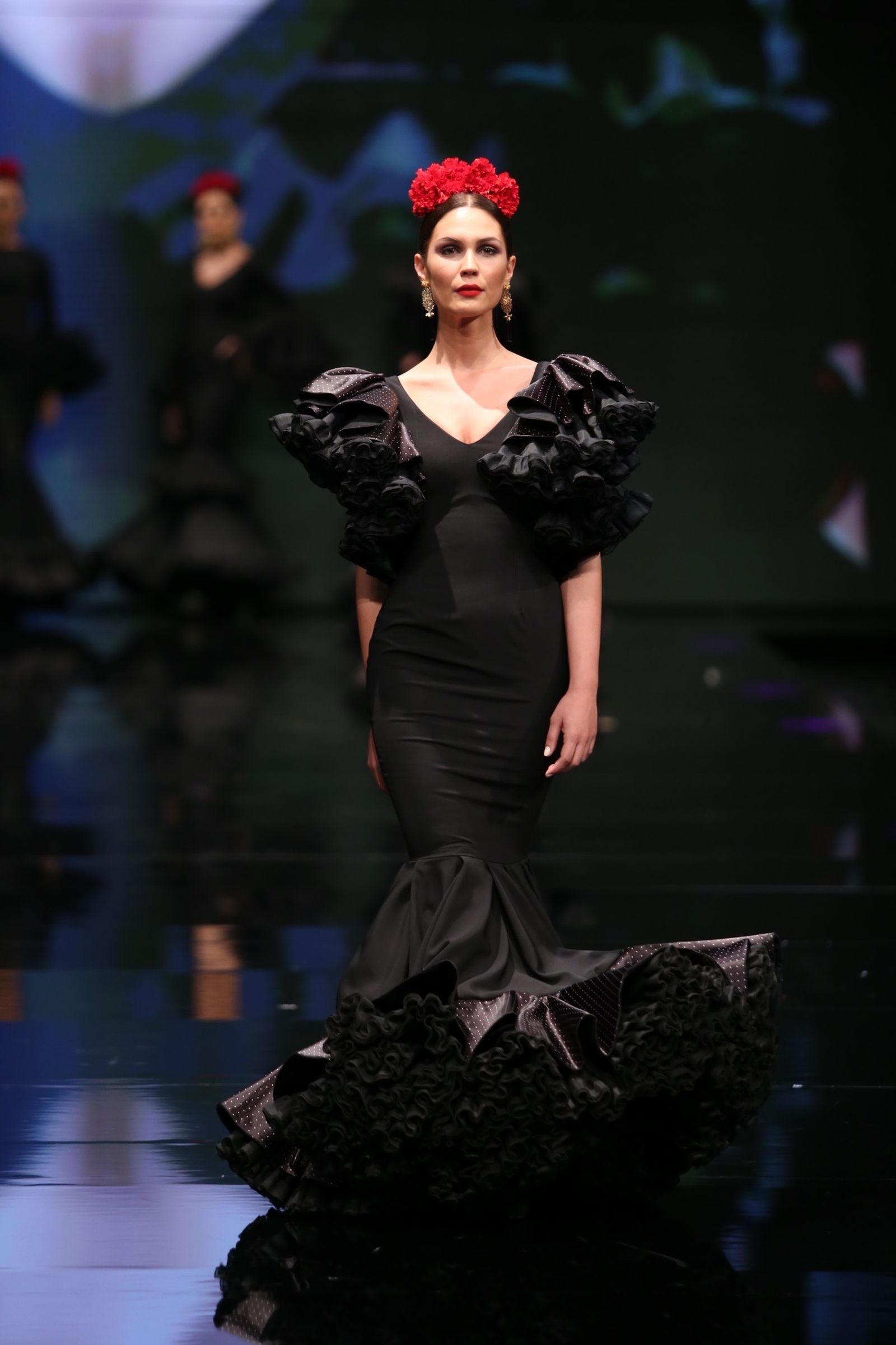 El traje de flamenca negro de 2019, sinónimo de elegancia