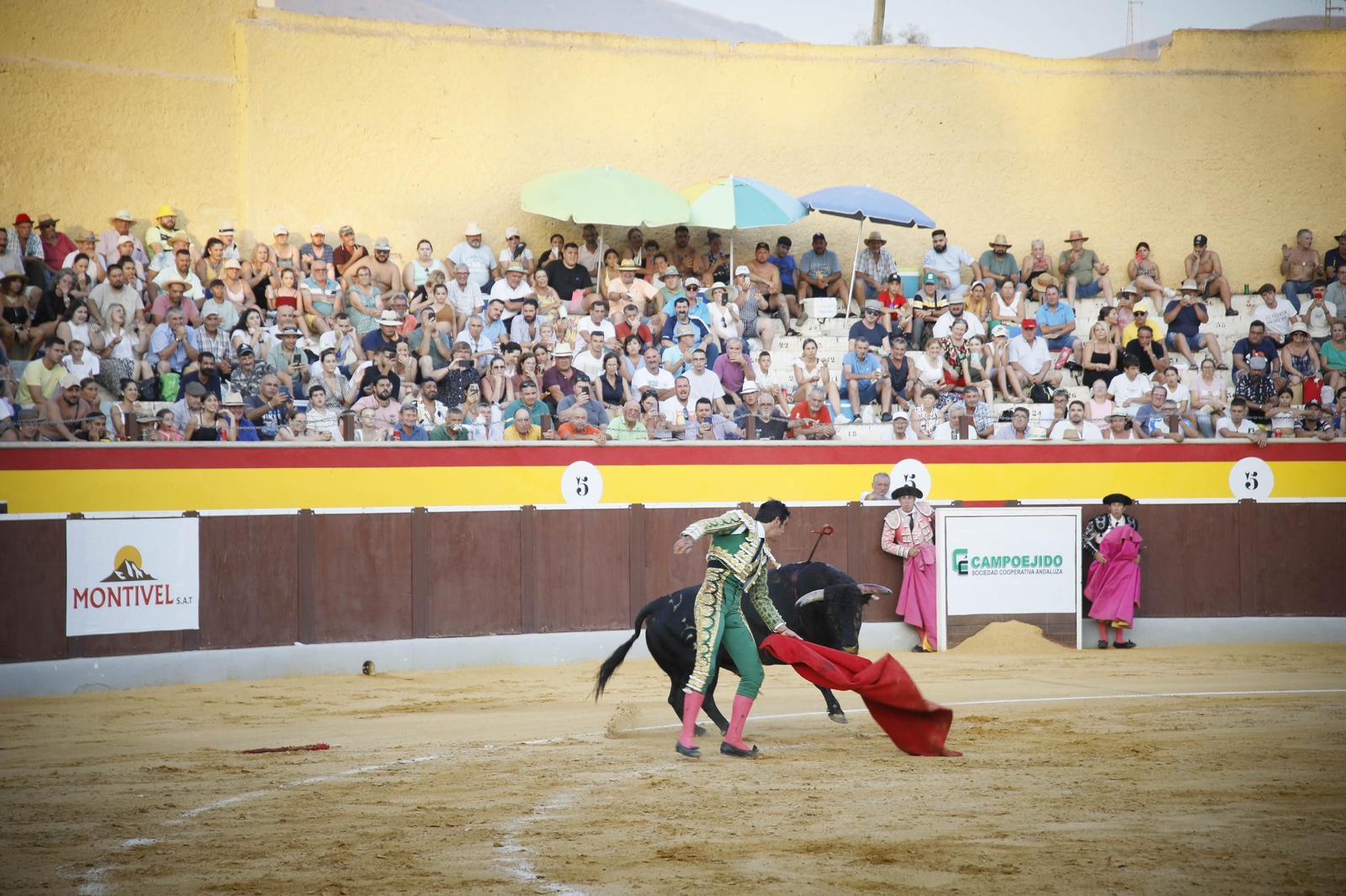 Corrida de toros Berja con un toro indultado, en imágenes