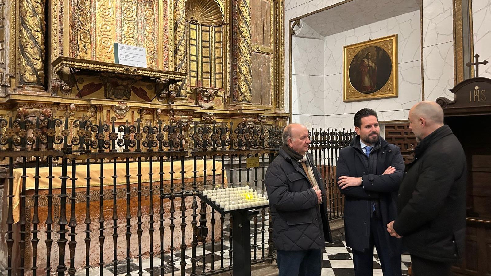 Imagen del delegado David Rodríguez en la iglesia de San Justo y Pastor de Granada