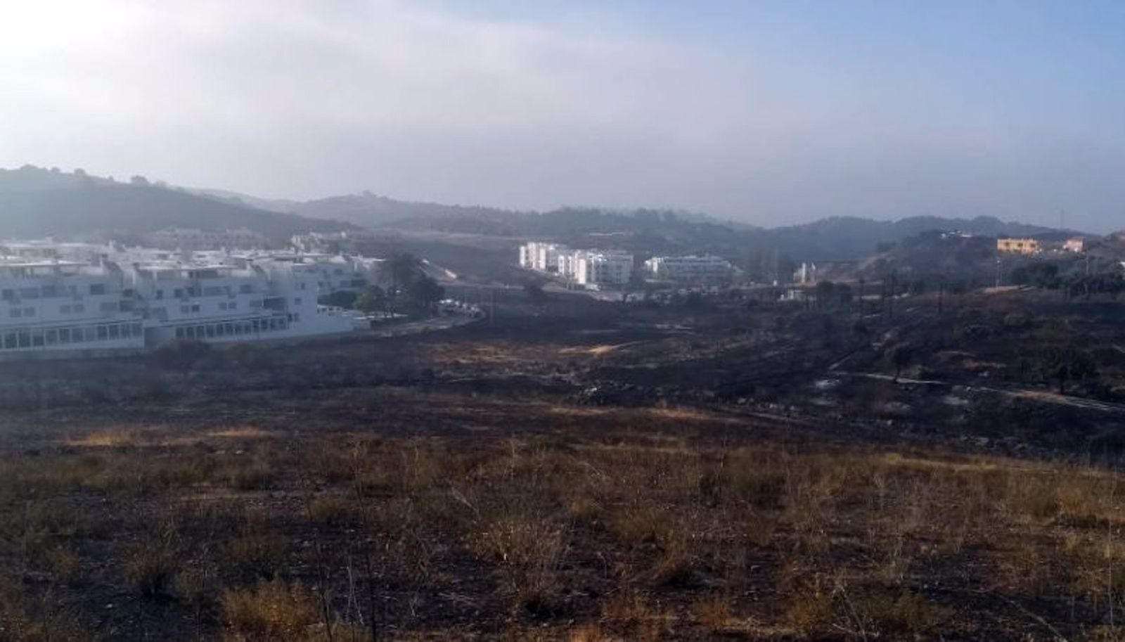 El incendio estabilizado en Mijas