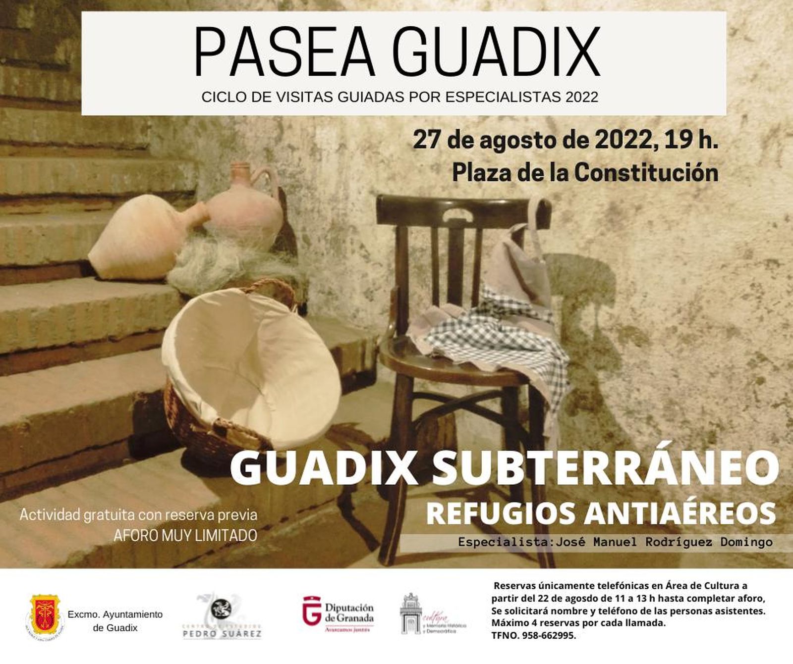 Visitas a los refugios antiaéreos de Guadix (Granada) para conocer la ciudad subterránea