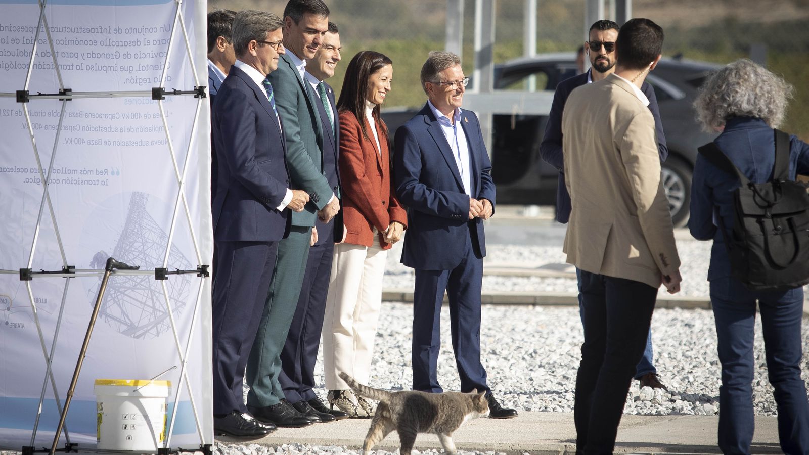 Acto de inauguración de la autopista eléctrica en Baza