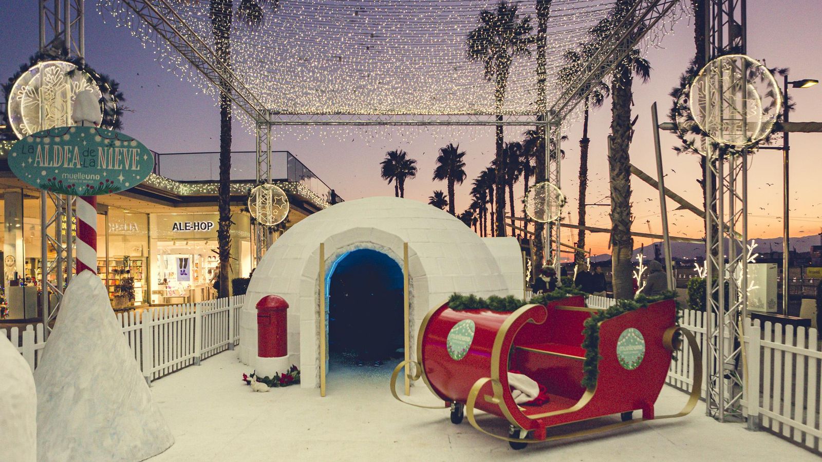 La Aldea de la Nieva en el Muelle Uno.