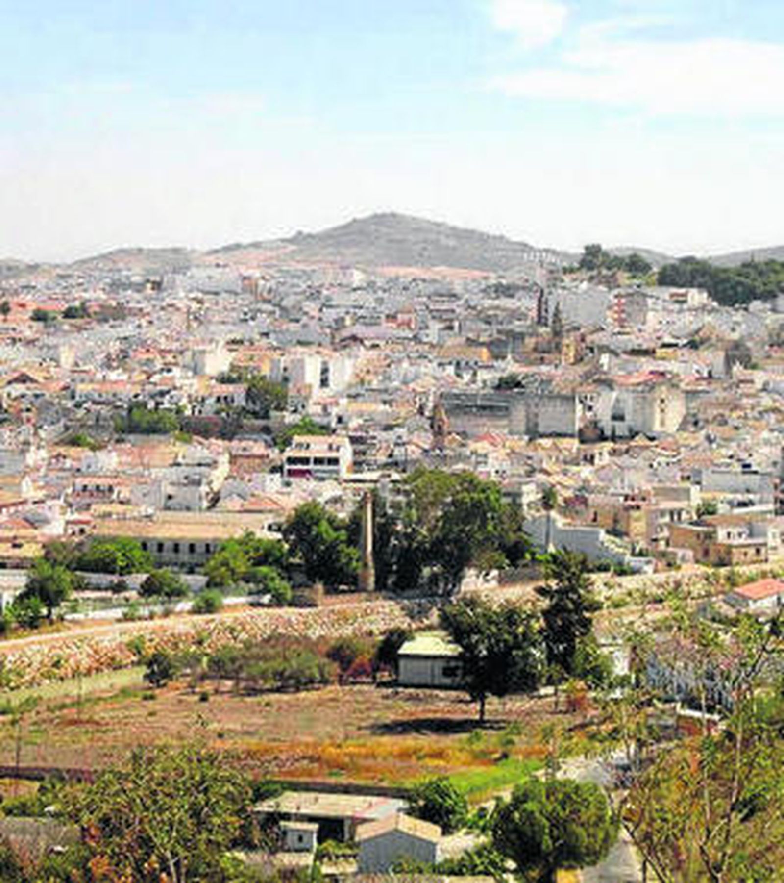 Vista de la localidad de la campiña.