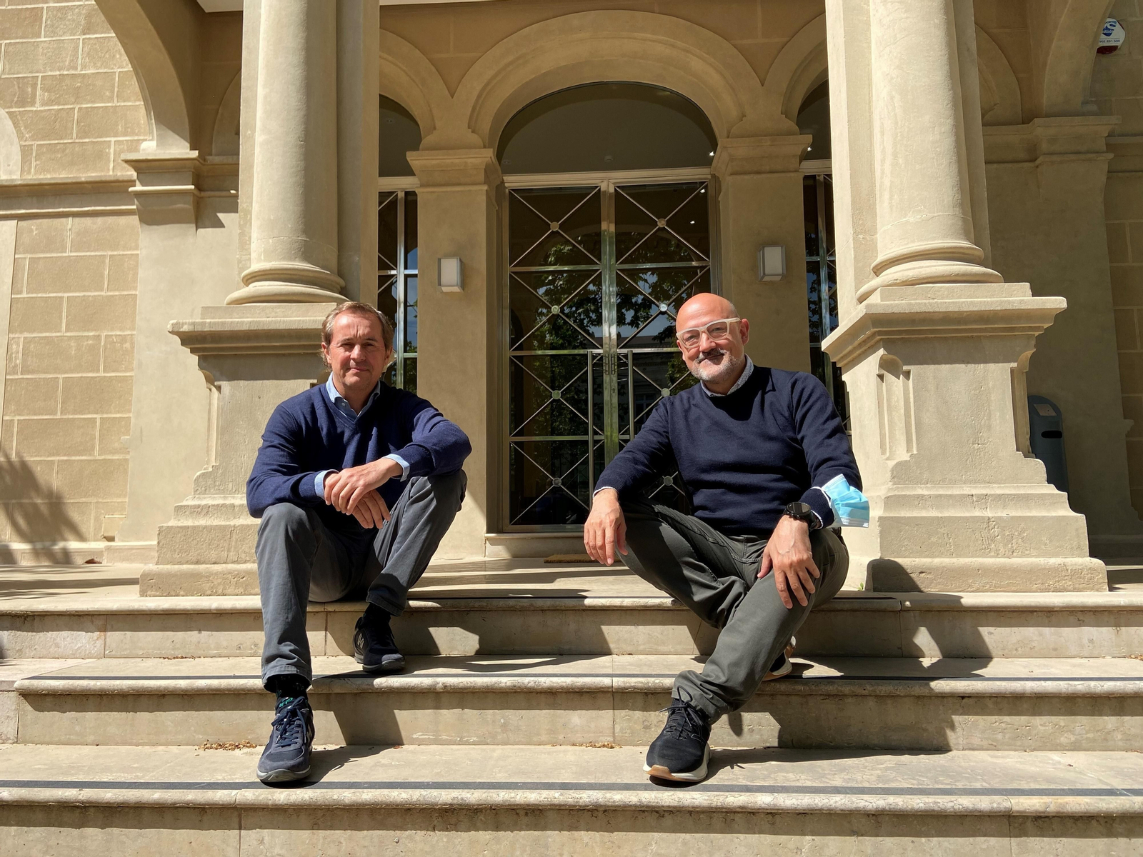 Ricard Castellet nuevo Digital Transformation de Gebro Pharma con Gustavo Pérez, director de Operaciones Comerciales en el Laboratorio.