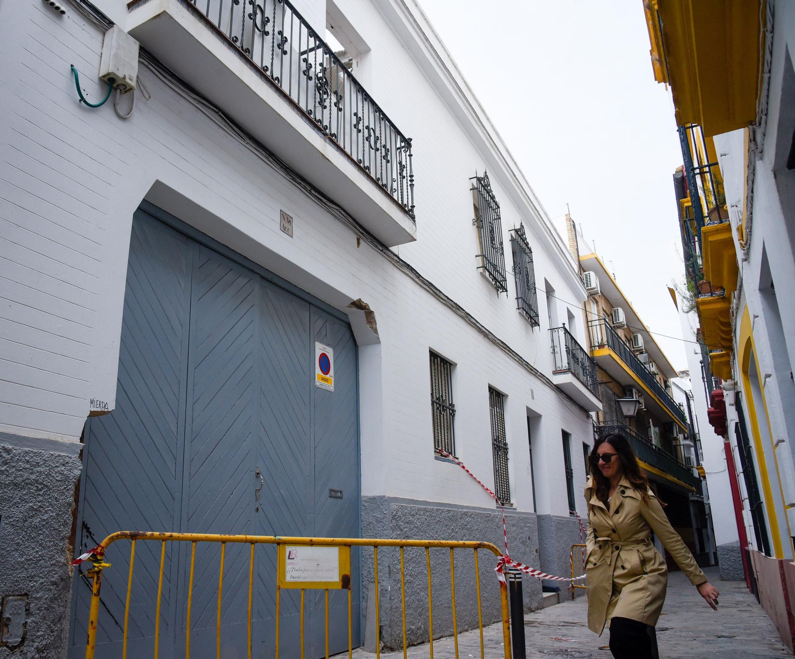 La fachada del inmueble en el que se va a realizar el proyecto inmobiliario.