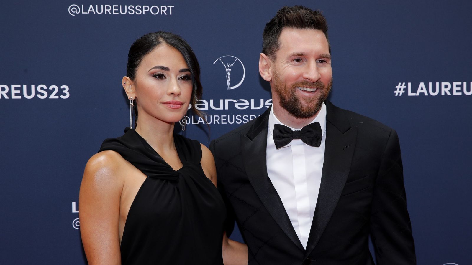 Messi, junto a su esposa, Antonella.