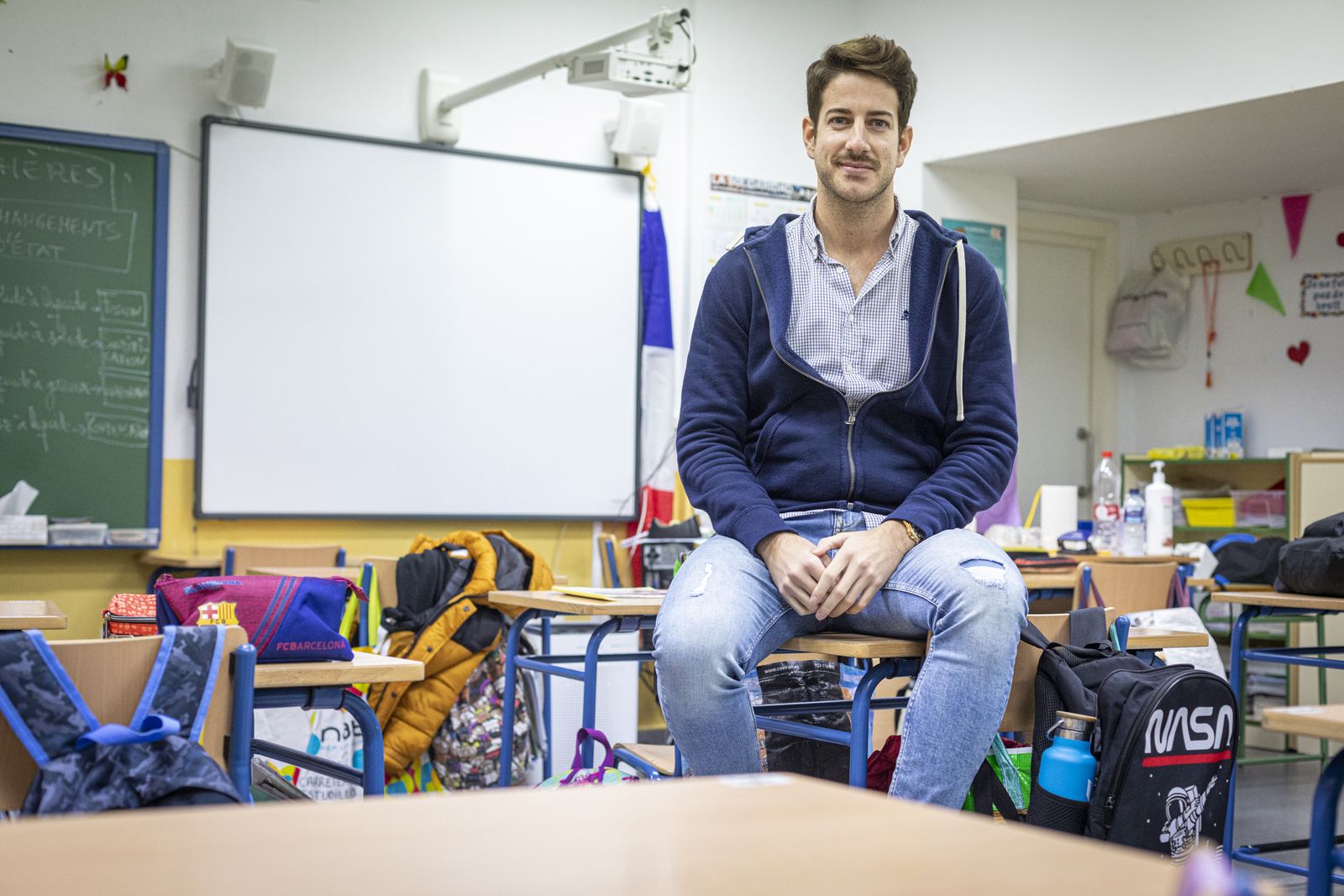 Pablo Beltrán, profesor de francés en el colegio Reyes Católicos de Cádiz.