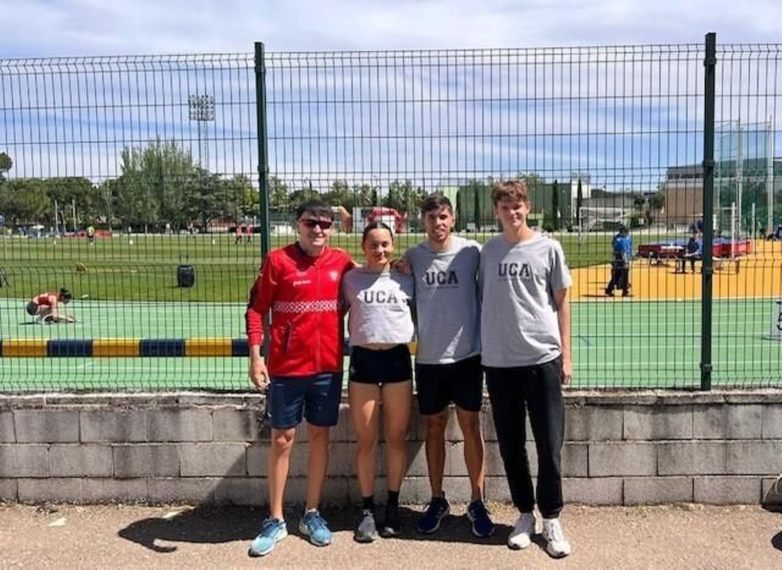 Los cuatro representantes del Bahía, en el Nacional universitario