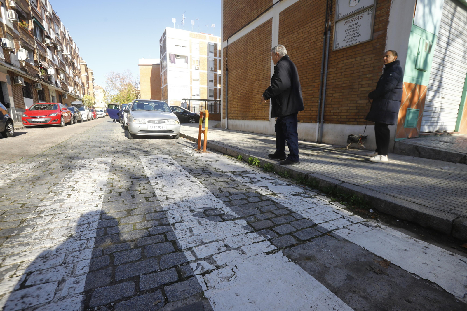 Imágenes de algunos de los pasos de peatones de Córdoba en los que se mejorará la accesibilidad