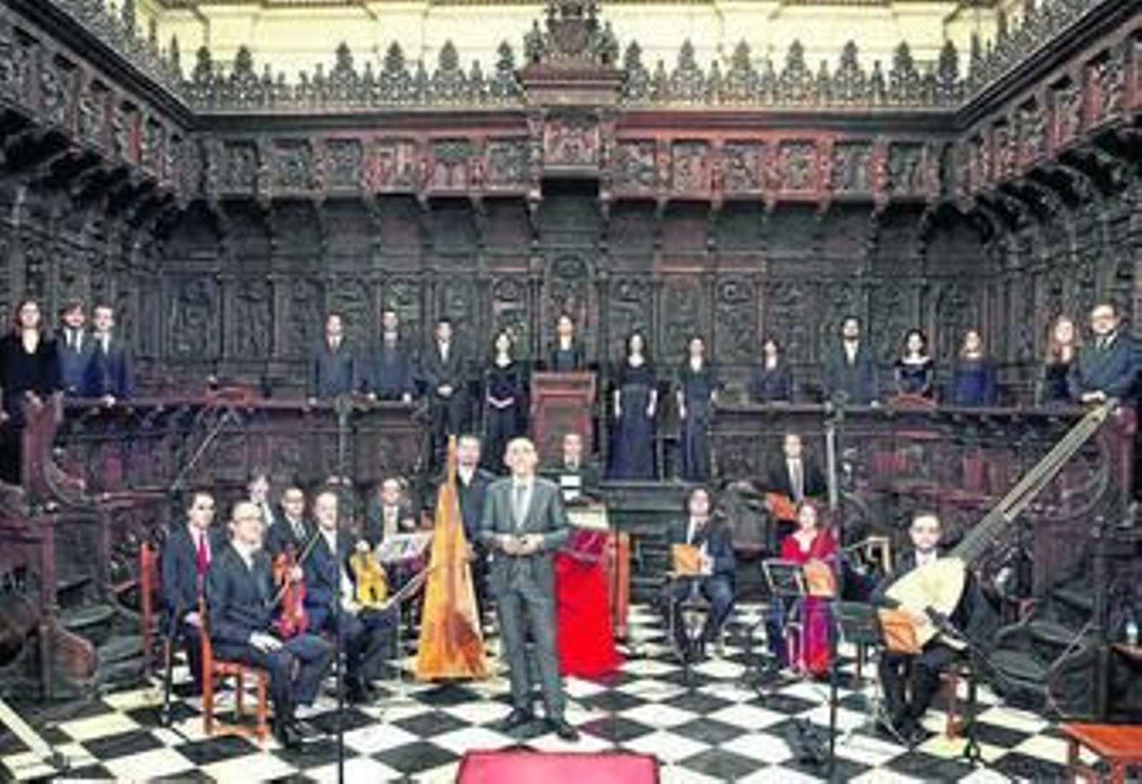 La OBS, en la Catedral de Jaén durante la grabación del programa dedicado a Juan Manuel de la Puente.