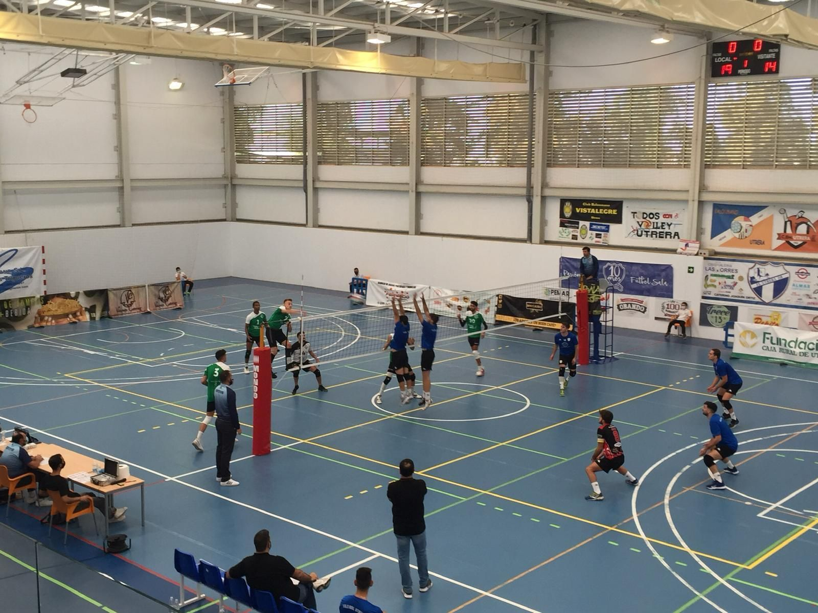 Un imagen de un partido del Aluminios Galisur en Utrera.